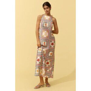 By Anthropologie Tie-Neck Column Dress